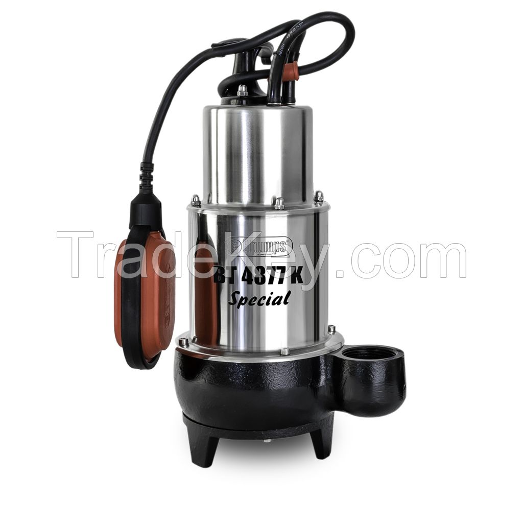 Submersible cutter pumps for sewage