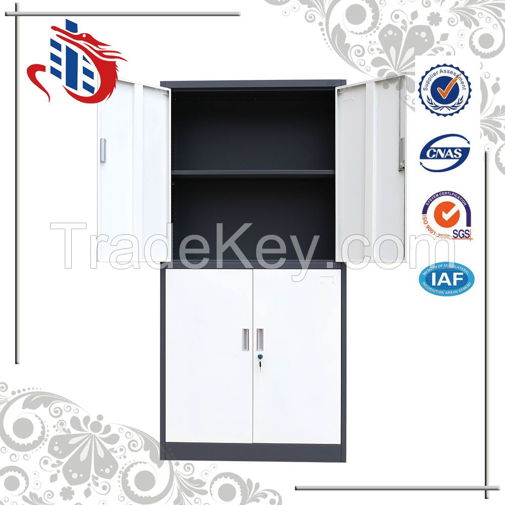 Swing door stainless steel cabinet storage book used /steel cupboard