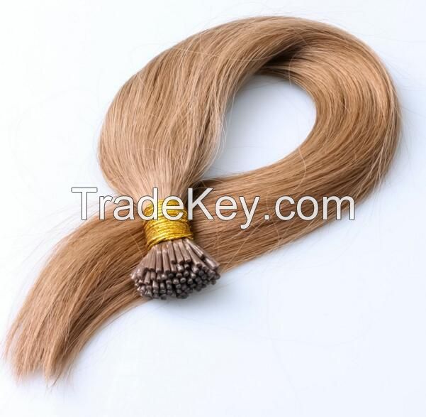 Unprocessed 7A Grade High quality virgin brazilian human double drawn nano u tip hair extensions