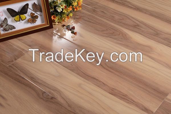 High glossy  8.3mm U-groove lamiante flooring for household