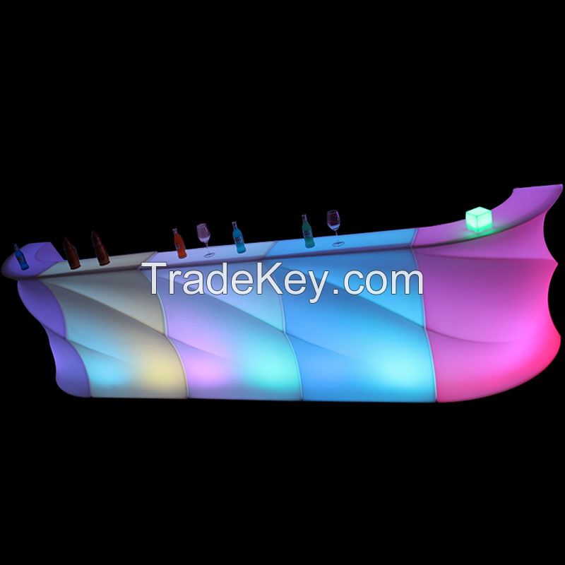 nightclub led  lighted bar counter