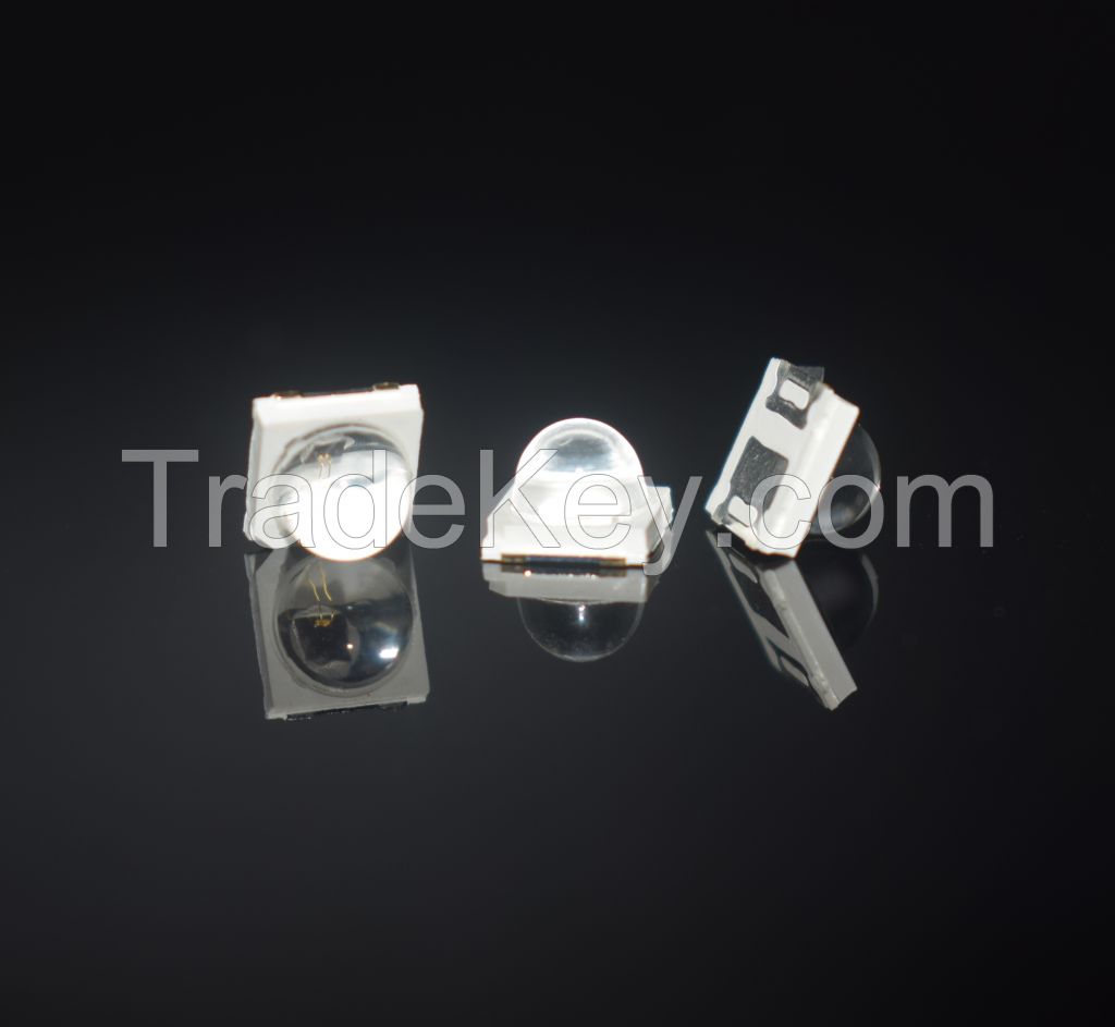 5054 850nm IR LED High Power Infrared SMD LED 1W 3W with 120Â° Diffused or 60Â° Concentration Lens