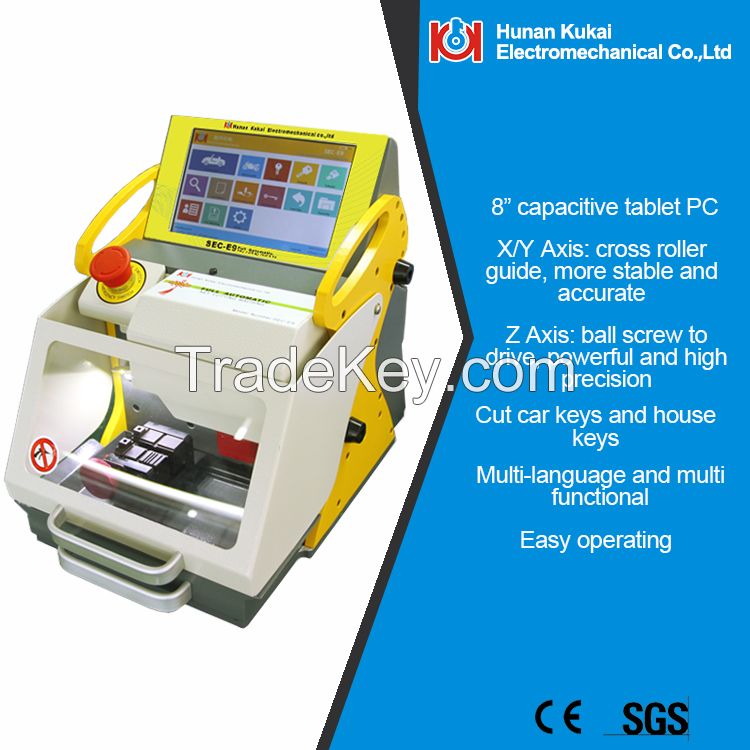 Multi-functional motorcycle key programmer locksmith supply Sec-e9 key cutting machine