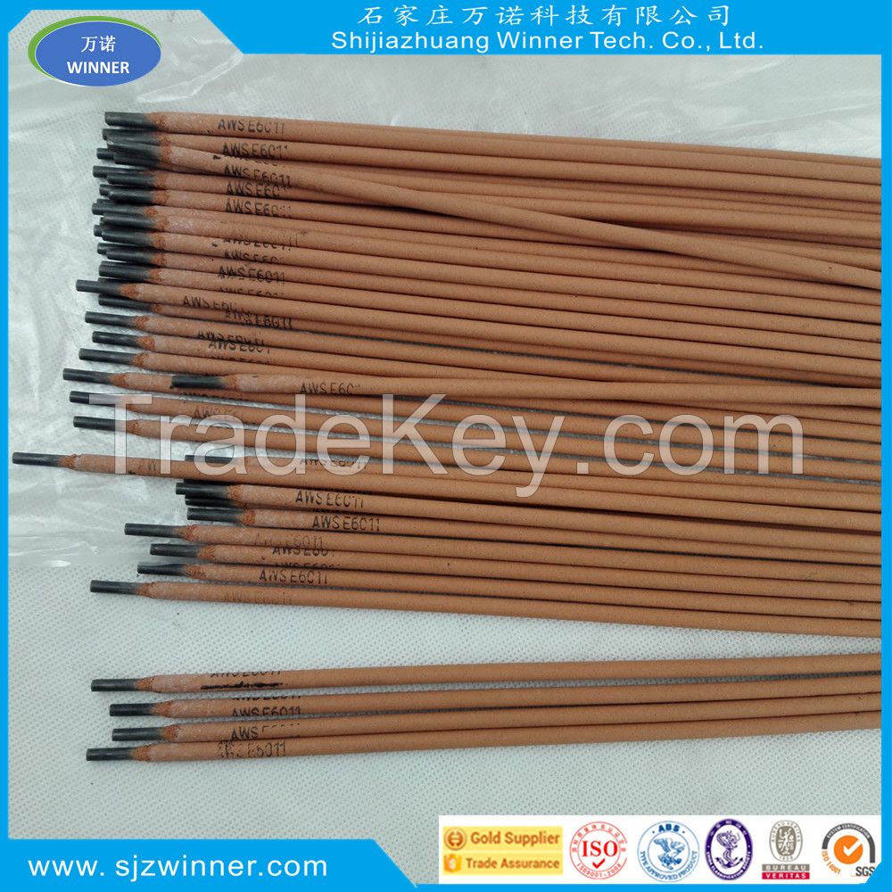 China supplier Best quality mild steel welding electrode orwelding rod AWS E6011