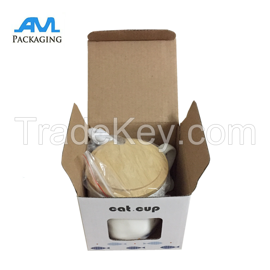 Cheap Corrugated Paperboard Coffee Mug Packaging Box