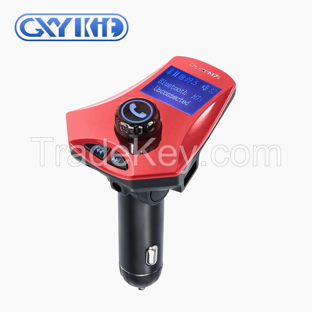 GXYKIT Car Audio bluetooth charger Car MP3 M7S Bluetooth FM Transmitter