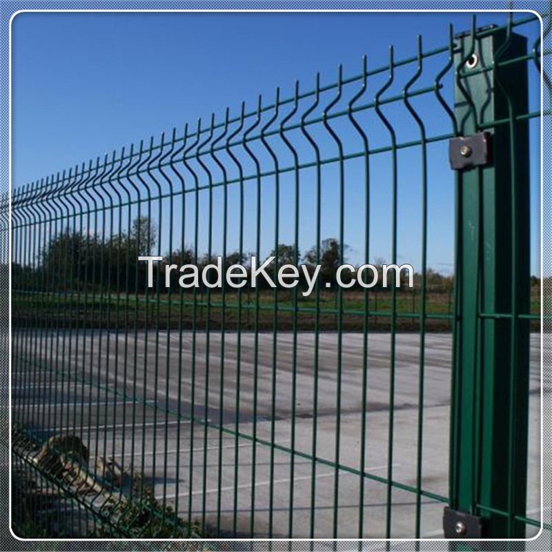 PVC Coated 3D Wire Mesh Fence/ Welded Garden Fence Panels