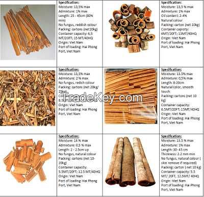 Dried Cinnamon/ Cassia Broken/ Tube/ Powder