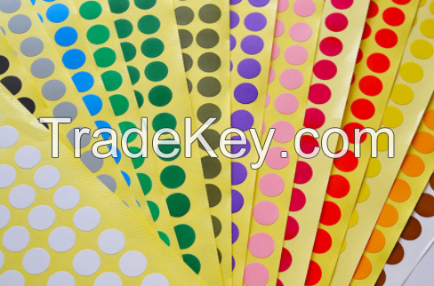 Custom Removable Multicolor Adhesive Label Dots