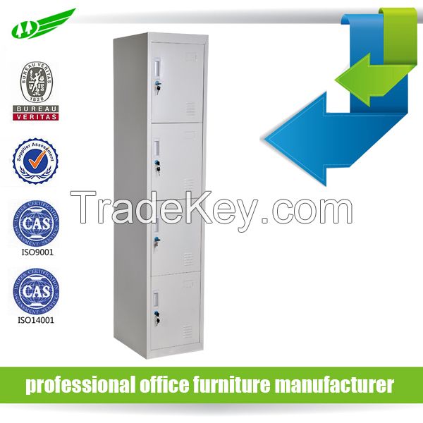 KD structure customized design metal locker wardrobe