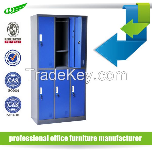  Cupboard Storage 6 door Steel Metal  Locker  