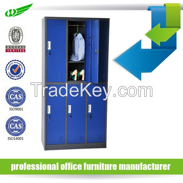  Cupboard Storage 6 door Steel Metal  Locker  