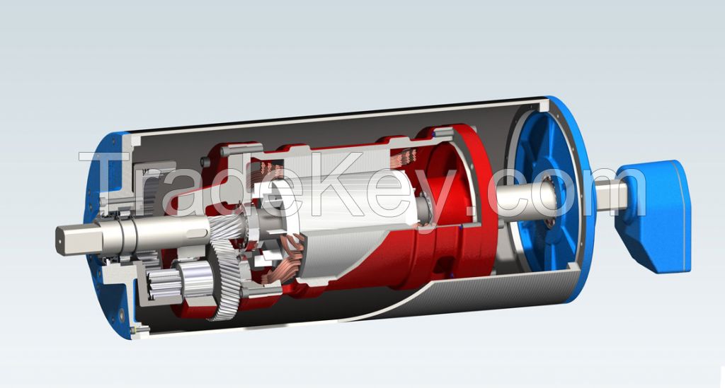 Conveyor drum motors