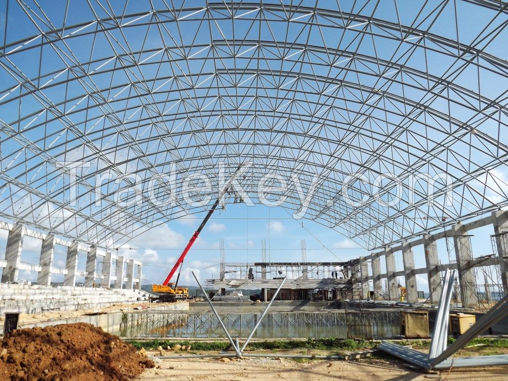 High quality steel space frame coal storage