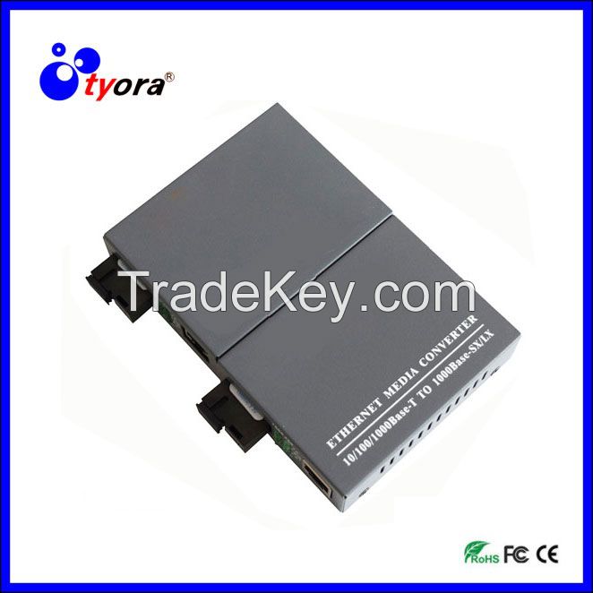 1 Pair 10/100Mbps Fiber Optic Single Mode Single Fiber Media Converter