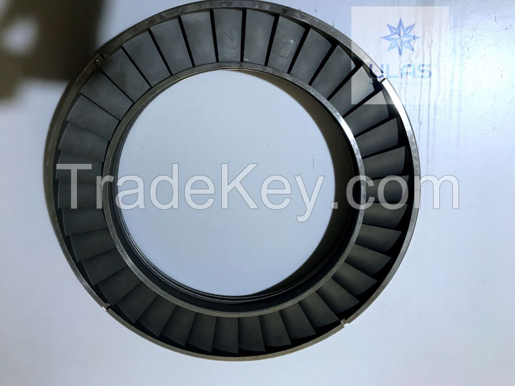 Nozzle Ring 27.953sq Investment Casting Superalloy Engine Ulas