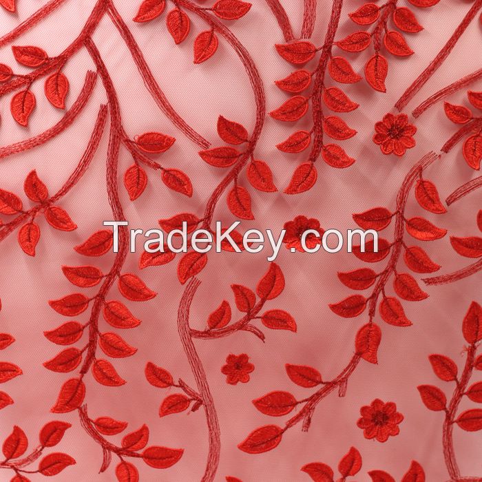 Alibaba dot com 3d Flowers Embroidery Lace Fabric for sari