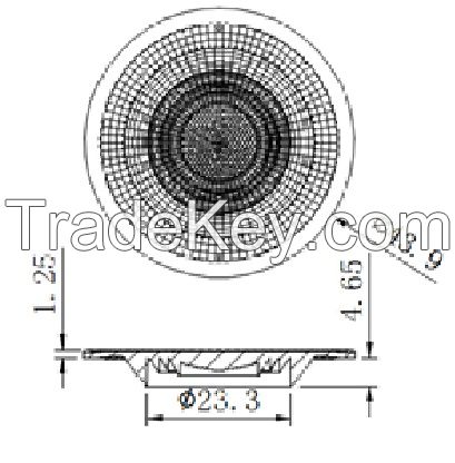 High power led 2835/3030/cob mr16 lens GSH16247