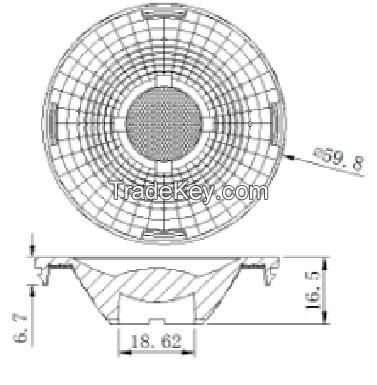 high power led L3PAR20 CCOB lens for spotlights