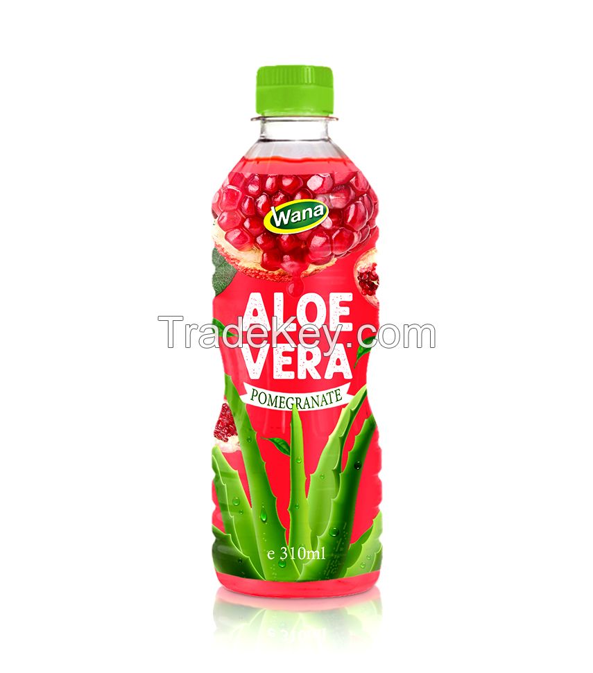 Aloe Vera Drink With Fruit Flavor in 310ml Bottle