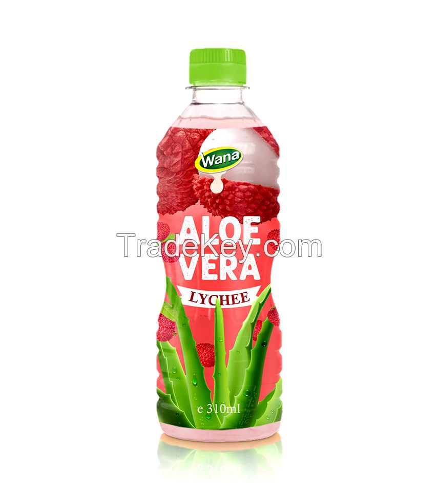 Aloe Vera Drink With Fruit Flavor in 310ml Bottle