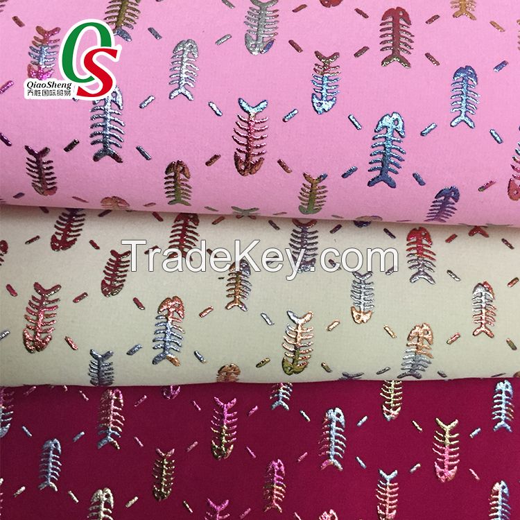 printed flock fabric