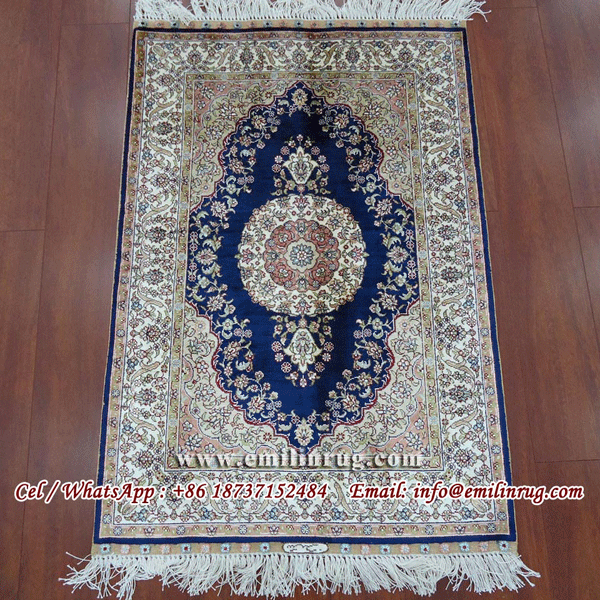 Oriental Handmade Silk Persian Rugs For Sale