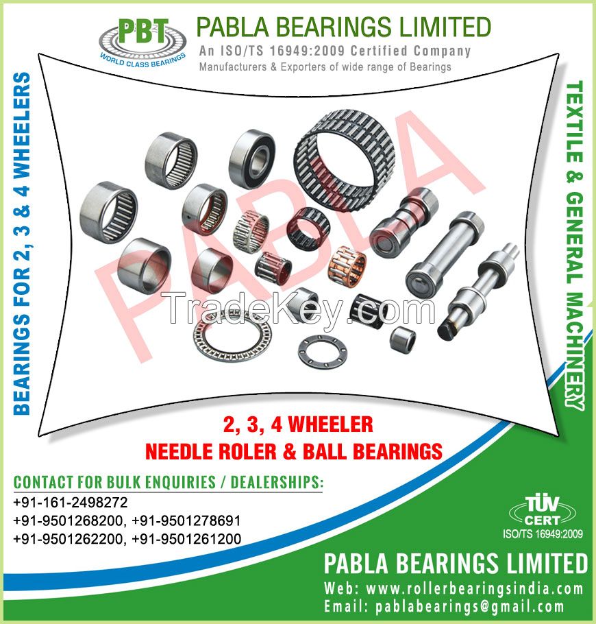 2 wheeler bearings manufacturers in India