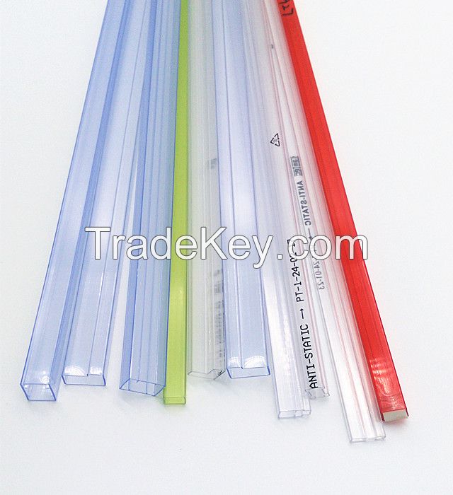 IC Anti-static hard transparent plastic tube hold the plastic tube Dongguan plastic pipe