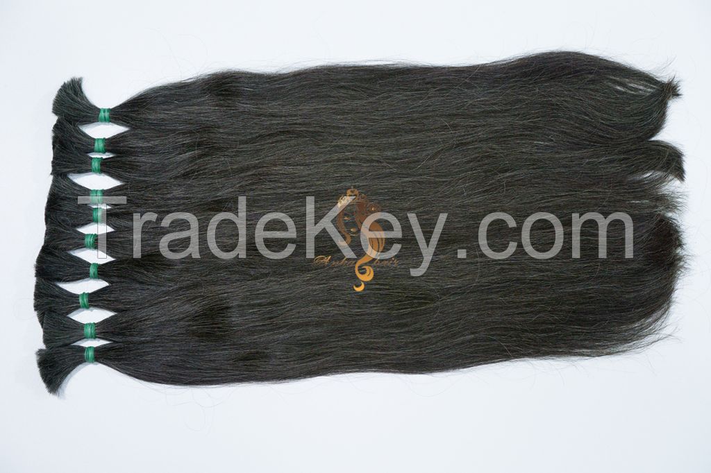 Double Drawn Bulk Hair_75cm_Straight_Natural Virgin Brazilian Hair