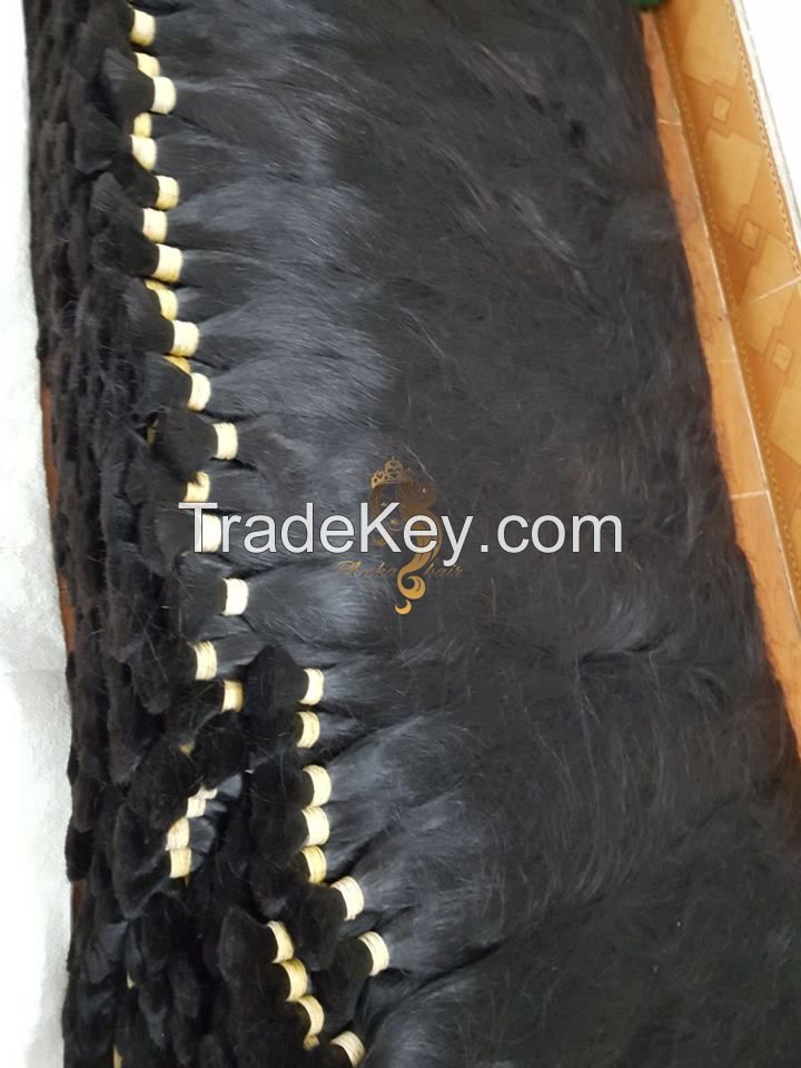 Double Drawn Bulk Hair_75cm_Straight_Natural Virgin Brazilian Hair