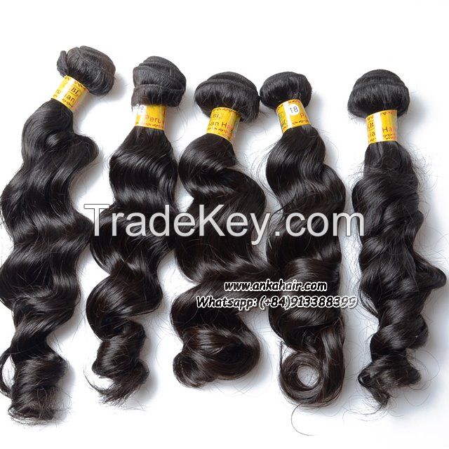 Wavy Weaving Human Hair 100% Natural Virgin Wholesale Brasilian Hair Remy 