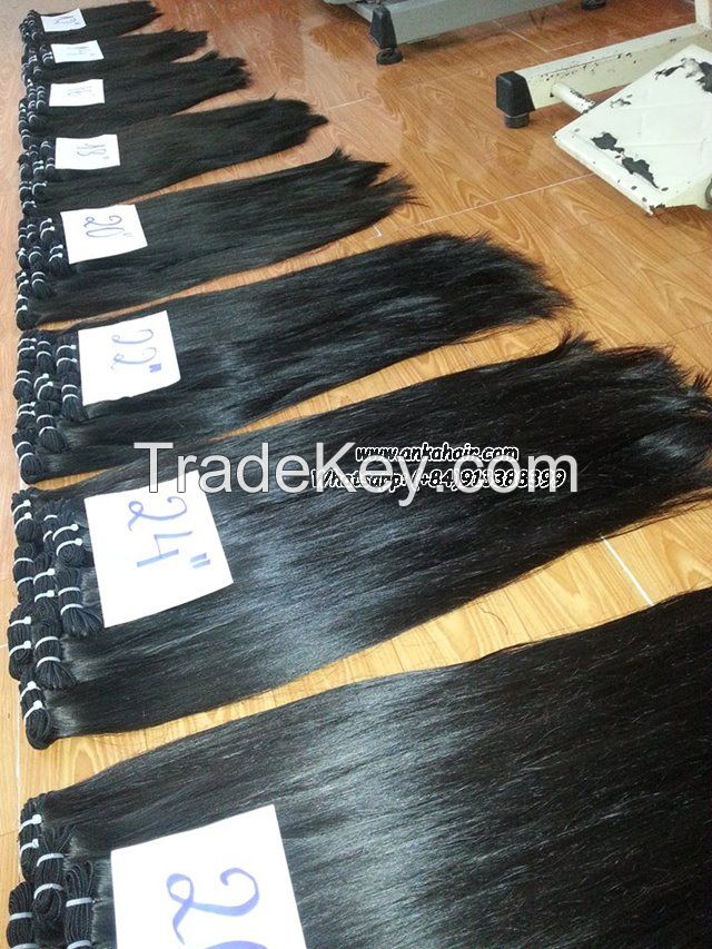 Factory price top quality 6a grade virgin hair loose straight brazilian hair machine weft