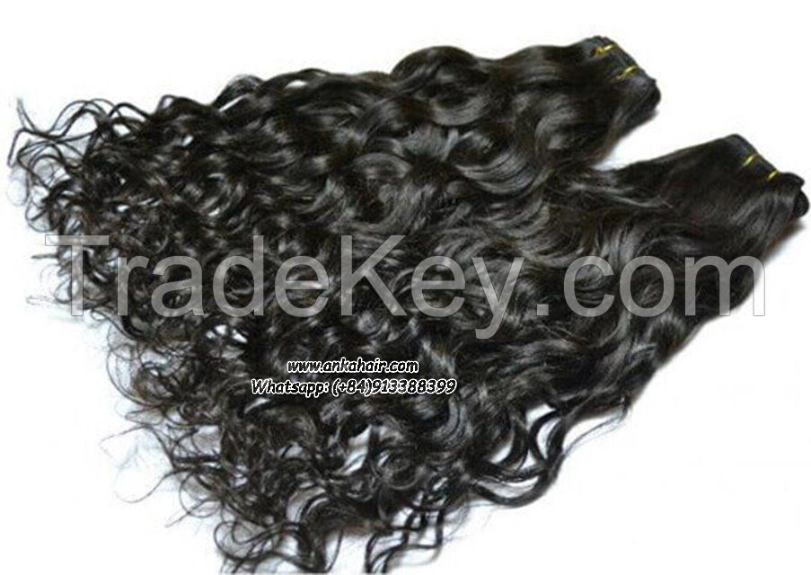 Brazilian hair shedding free human hair curly machine wefts curly hair remy 