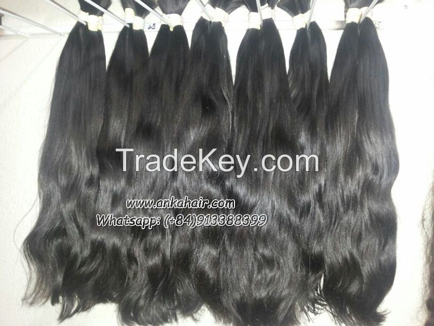 Super double drawn silky straight hair, 100% top quality virgin hair, Vietnam hair