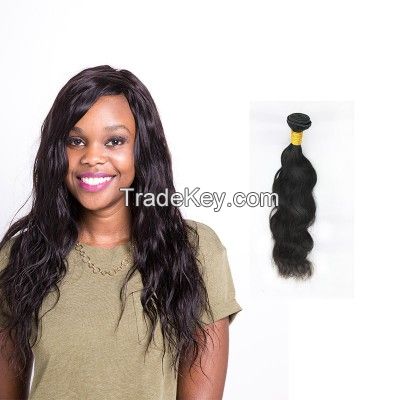 100% Unprocessed Brazilian Natural Wave Hair Weave