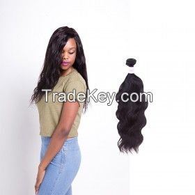 100% Unprocessed Brazilian Natural Wave Hair Weave