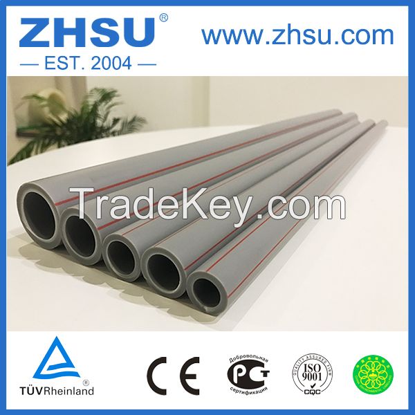 DIN8077/8078 DN20- DN160 Green/Grey PPR pipe for cold and hot water