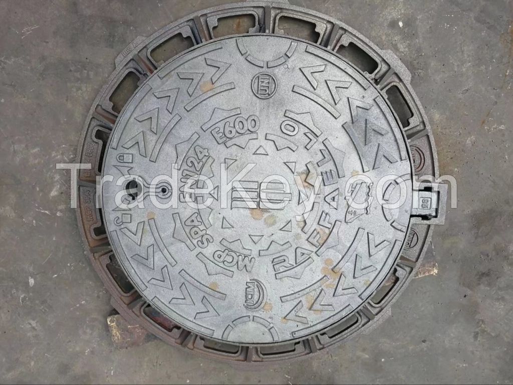 Cast ductile iron square/octagonal/circular frame+ round cover