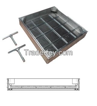 Aluminum recessed manhole cover