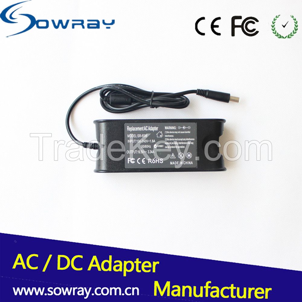 notebook charger ac power adapter charger for dell 19.5v 3.34a 65w PA12 PA-12 laptop charger adapter