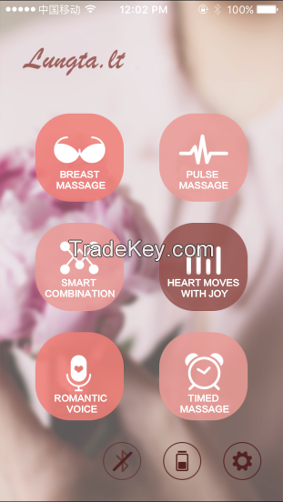 Hotsale breast care Bluetooth control  massage bra