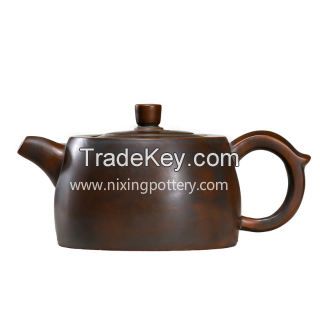 Chinese Qinzhou Nixing Pottery Pure Handmade Brandreth Purple clay ore Tea Pot 330ml