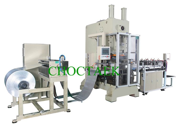 Automatic aluminum foil food container production line