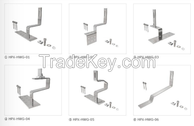 Solar rooftop mounting system-Hook system