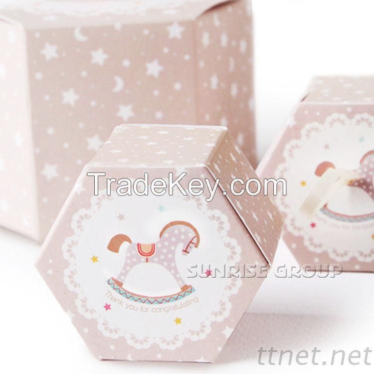 Custom Printing Gift Hexagon Paper Packaging Box Luxury Wholesale