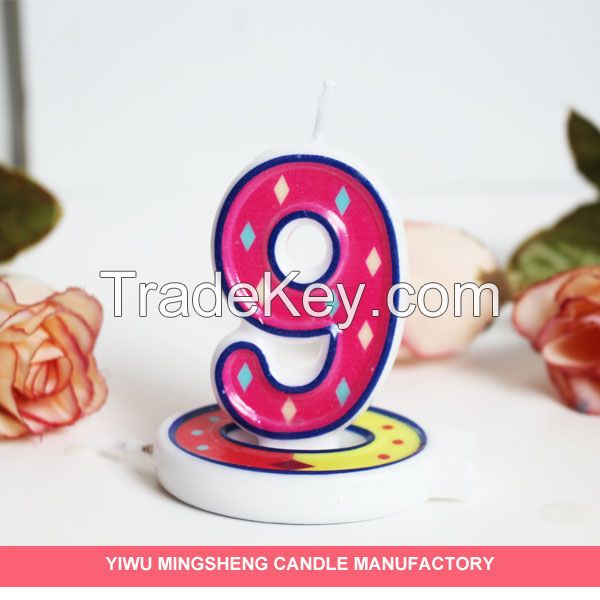 New item 0-9 decoration novelty birthday candle number