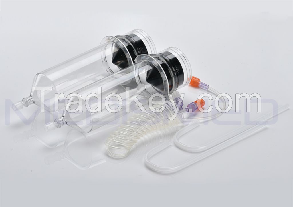 Medrad stellant CT 200ml/200ml  syringes for dual  head injectors with spikes