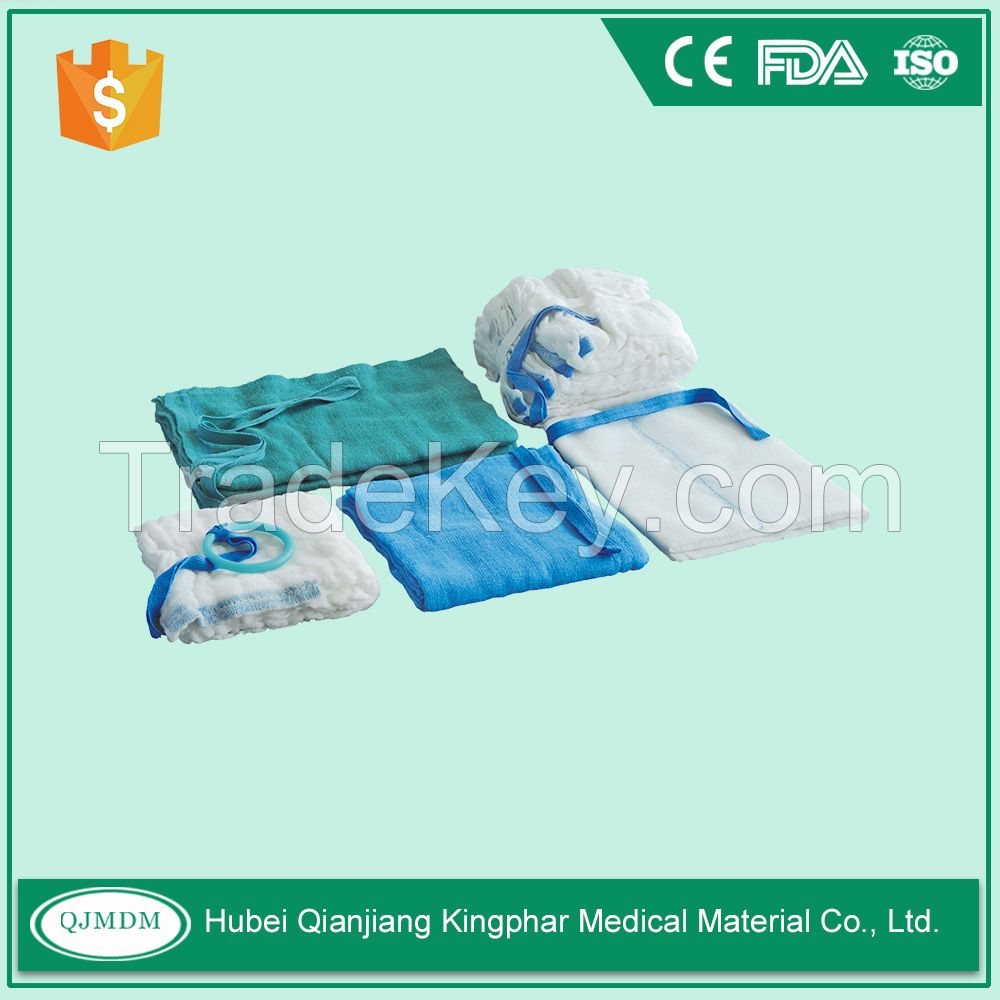 Non Sterile Packing,Blue Cotton Loop,Pre Washed Sterile Lap Sponges