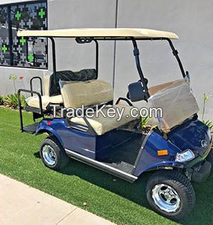 2017 Blue LSV Evolution EV Golf Cart Car Classic 4 Passenger seat street legal 